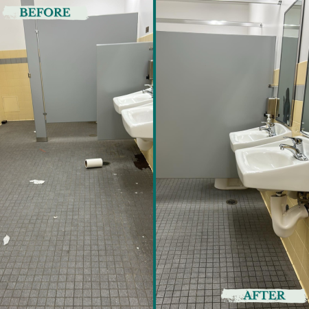 commercial washroom cleaning results