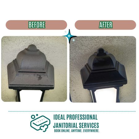 Post-construction fireplace cleaning removing soot, dust, and debris for inspection-ready results